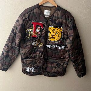 - First Row puffy Jacket